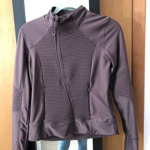 Moto style workout jacket